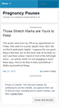 Mobile Screenshot of pregnancypauses.wordpress.com