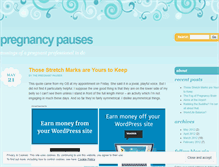 Tablet Screenshot of pregnancypauses.wordpress.com