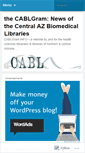 Mobile Screenshot of centralazmedlibs.wordpress.com