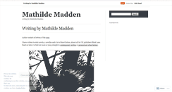 Desktop Screenshot of mathildemadden.wordpress.com