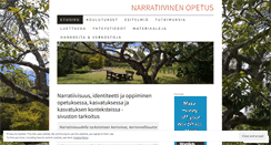 Desktop Screenshot of narratiivinenopetus.wordpress.com