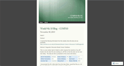 Desktop Screenshot of com510blog.wordpress.com