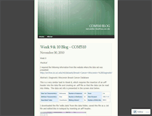 Tablet Screenshot of com510blog.wordpress.com