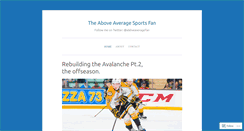 Desktop Screenshot of aboveaveragefan.wordpress.com