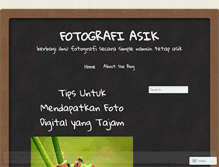 Tablet Screenshot of fotoasik.wordpress.com