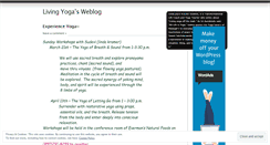 Desktop Screenshot of livingyoga.wordpress.com