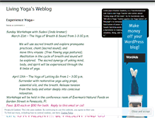 Tablet Screenshot of livingyoga.wordpress.com