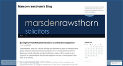 Desktop Screenshot of marsdenrawsthorn.wordpress.com