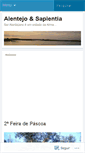 Mobile Screenshot of alentejoesapientia.wordpress.com