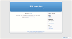 Desktop Screenshot of 55stories.wordpress.com