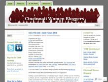 Tablet Screenshot of cincinnatiwomenbloggers.wordpress.com