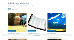 Desktop Screenshot of faithsprings.wordpress.com