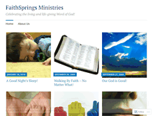 Tablet Screenshot of faithsprings.wordpress.com