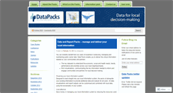 Desktop Screenshot of datapacks.wordpress.com