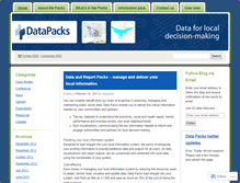 Tablet Screenshot of datapacks.wordpress.com