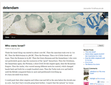 Tablet Screenshot of delendam.wordpress.com