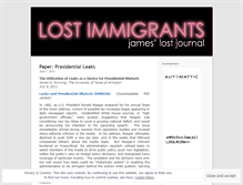 Tablet Screenshot of jameslostjournal.wordpress.com