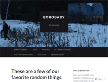 Tablet Screenshot of borobaby.wordpress.com
