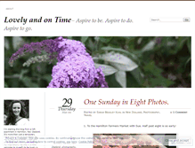 Tablet Screenshot of lovelyandontime.wordpress.com