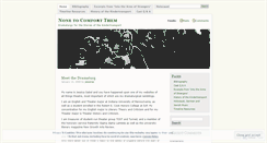 Desktop Screenshot of nonetocomfortthem.wordpress.com