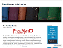 Tablet Screenshot of ethicalissuesinindustries.wordpress.com