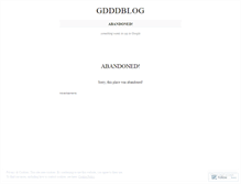 Tablet Screenshot of gddd.wordpress.com