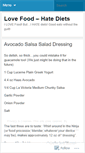 Mobile Screenshot of lovefoodhatediets.wordpress.com