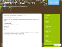 Tablet Screenshot of lovefoodhatediets.wordpress.com