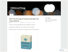 Tablet Screenshot of 1000grossthings.wordpress.com