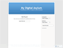 Tablet Screenshot of mydigitalasylum.wordpress.com