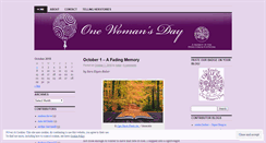 Desktop Screenshot of onewomansday.wordpress.com