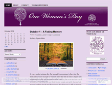 Tablet Screenshot of onewomansday.wordpress.com