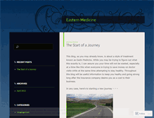 Tablet Screenshot of eastmedicine.wordpress.com