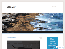 Tablet Screenshot of cataday.wordpress.com