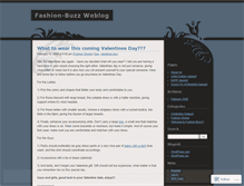 Tablet Screenshot of fashionbuzz.wordpress.com