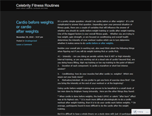 Tablet Screenshot of celebrityfitnessroutines.wordpress.com