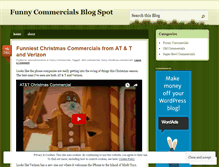 Tablet Screenshot of funnycommercialsblog.wordpress.com
