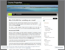 Tablet Screenshot of exumaproperties.wordpress.com