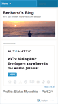 Mobile Screenshot of benherst.wordpress.com