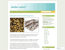 Tablet Screenshot of anotheroption.wordpress.com