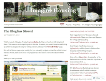 Tablet Screenshot of imaginehousing.wordpress.com