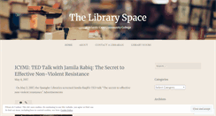 Desktop Screenshot of mylibraryspace.wordpress.com