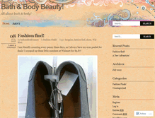 Tablet Screenshot of bathandbodybeauty.wordpress.com