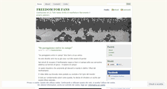 Desktop Screenshot of freedomforfans.wordpress.com