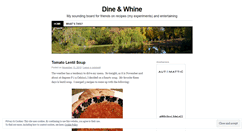 Desktop Screenshot of dineandwhine.wordpress.com