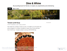 Tablet Screenshot of dineandwhine.wordpress.com