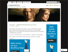 Tablet Screenshot of camelotfans.wordpress.com