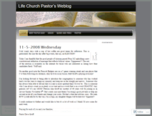 Tablet Screenshot of lifechurchpastor.wordpress.com