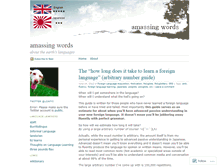 Tablet Screenshot of amassingwords.wordpress.com