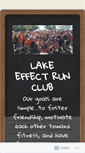 Mobile Screenshot of lakeeffectrunclub.wordpress.com